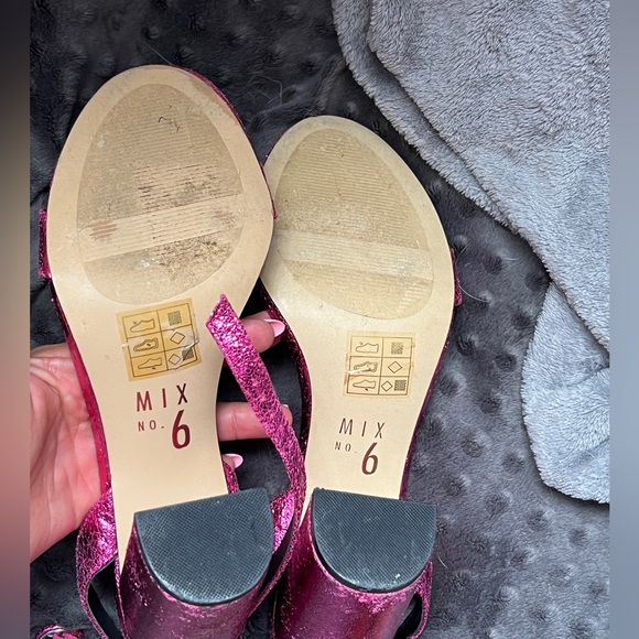 Pink Heeled Sandals Size 11 - Picture 5 of 9